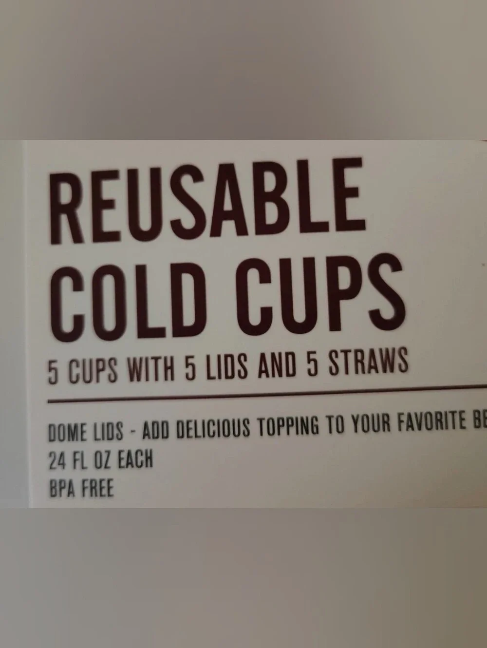 Reusable Cold Cups - Multi-Color Set (15 Pieces) 24 oz.